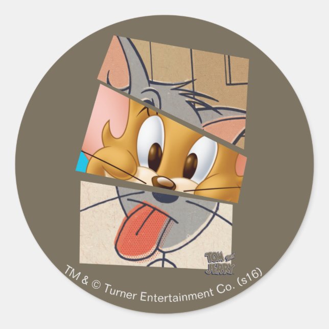 Sticker Rond Tom Et Jerry | Tom Et Jerry Mashup (Devant)