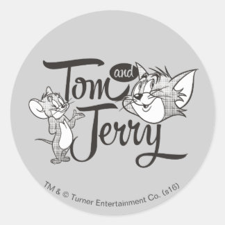 Sticker Rond Tom Et Jerry | Tom Et Jerry Ont L'Air Doux