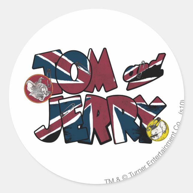 Sticker Rond Tom et Jerry UK Overload 2 (Devant)
