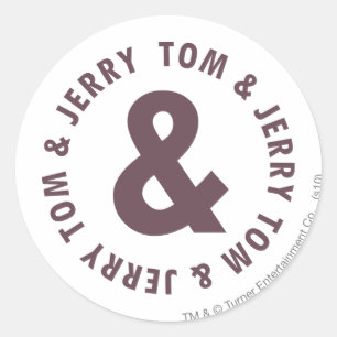 Sticker Rond Tom et logo rond 8 de Jerry
