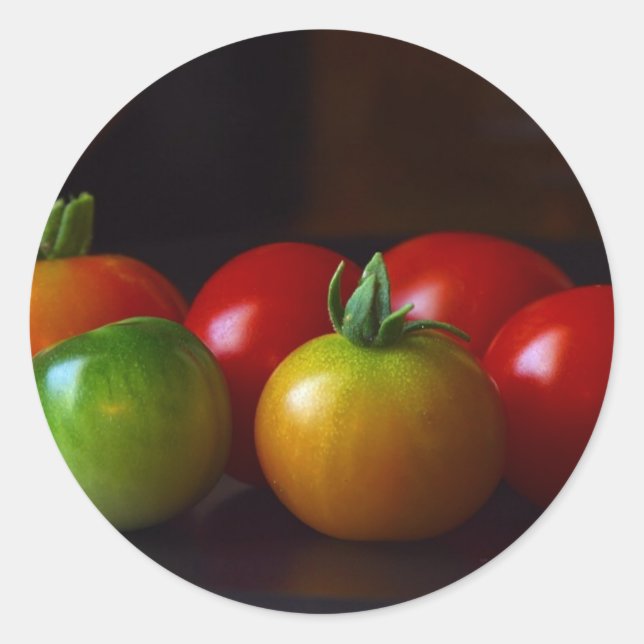 Sticker Rond tomates-cerises (Devant)