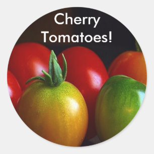 Sticker Rond Tomates cerises