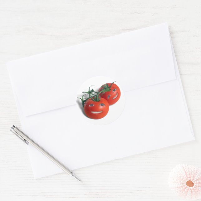 Sticker Rond Tomates Douces (Enveloppe)