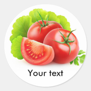Sticker Rond Tomates et laitue