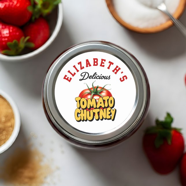Sticker Rond Tomato Chutney (Créateur téléchargé)
