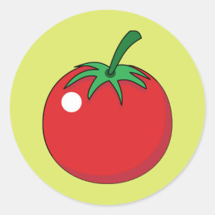 Sticker Rond Tomato rouge