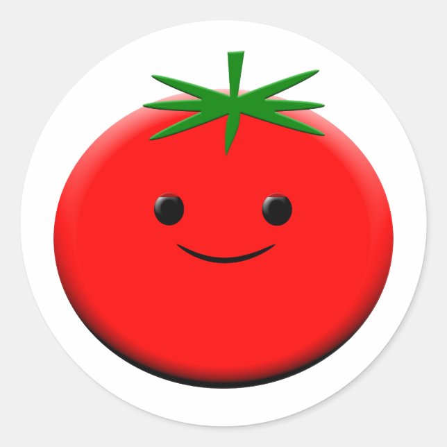 Sticker Rond Tomato rouge (Devant)