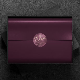 Sticker Rond Tomber amoureux de l'automne Tonalité de bijou p