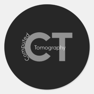 Sticker Rond Tomographie Calculée Technologue Ct Mri Tech
