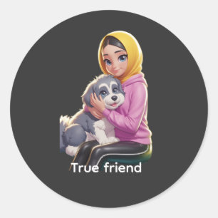 Sticker Rond Ton ami