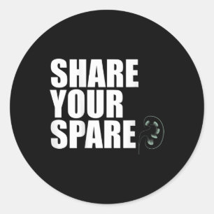 Sticker Rond Ton Orgue Donateur De Rein De Rechange Mème De Tra