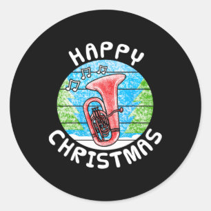 Sticker Rond Ton professeur de musique Noël Tuist Br 1 