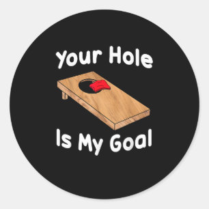 Sticker Rond Ton Trou Est Mon But Jeu De Jeu De Jeu De Jeu De J
