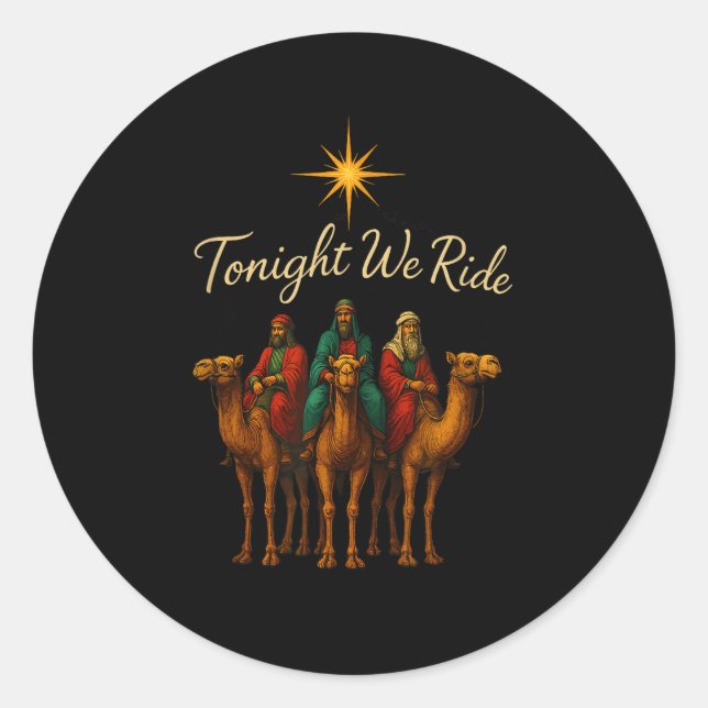 Sticker Rond Tonight We Ride  (Devant)