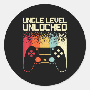 Sticker Rond Tonton Art pour les hommes oncles de neveu nièce p