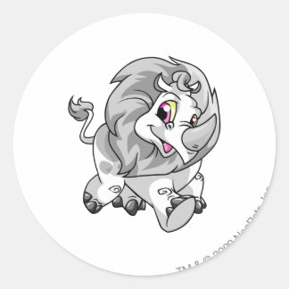 Sticker Rond Tonu blanc