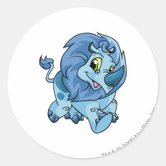 Sticker Rond Tonu bleu