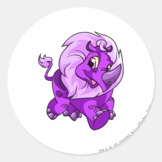 Sticker Rond Tonu violet