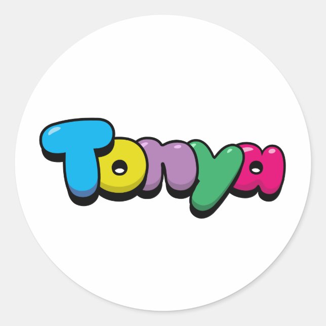 Sticker Rond Tonya (Devant)