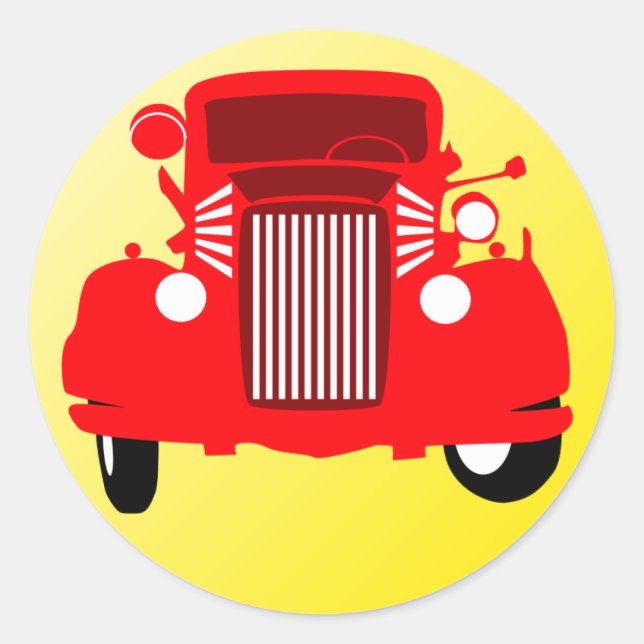 Sticker Rond Toot ! Toot ! (Devant)