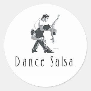 Sticker Rond TOP Dance Salsa