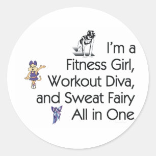 Sticker Rond TOP Fitness Triple Play