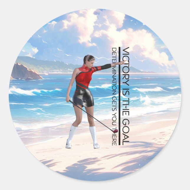 Sticker Rond TOP Golf Victory (Devant)