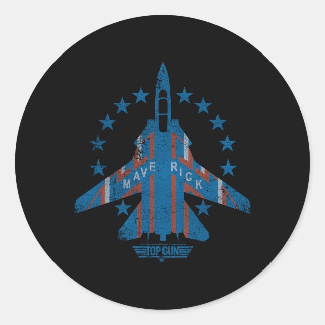 Sticker Rond Top Gun Maverick (Devant)