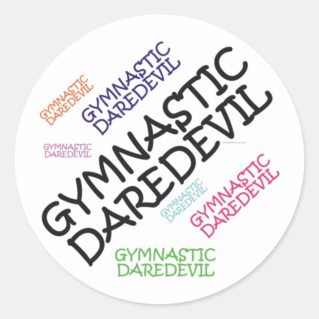 Sticker Rond TOP Gymnastique (Devant)