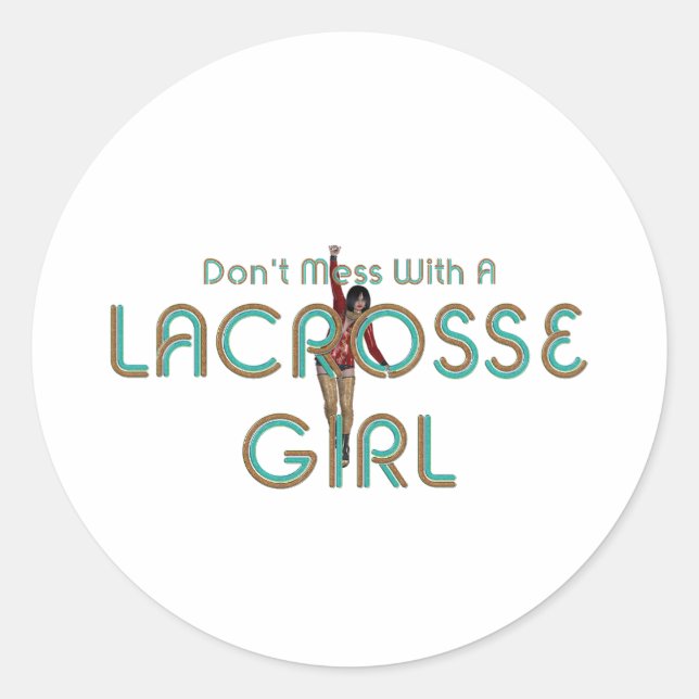 Sticker Rond TOP Lacrosse fille DMW (Devant)