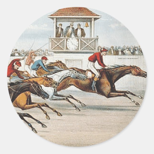 Sticker Rond TOP Race to Victory (Devant)