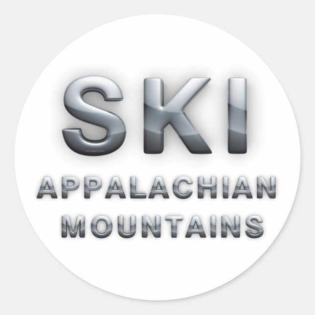 Sticker Rond TOP Ski Appalachian (Devant)
