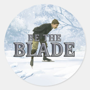 Sticker Rond TOP Soyez la lame (patinage artistique)