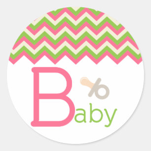 Sticker Rond Topper/Sticker baby shower Cupcake