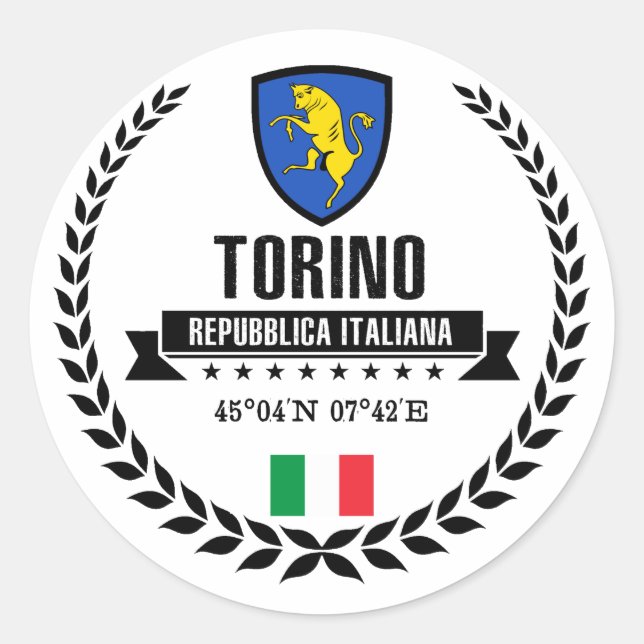 Sticker Rond Torino (Devant)