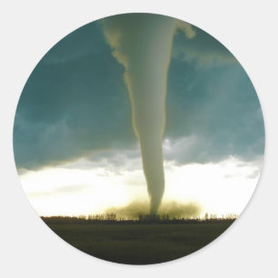 Sticker Rond Tornade de catégorie F5 approchant Elie Manitoba