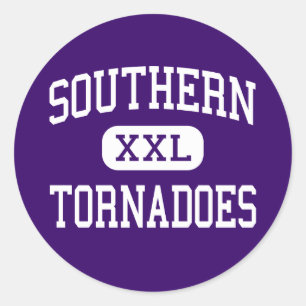 Sticker Rond - Tornades - lycée du sud - Racine Ohio