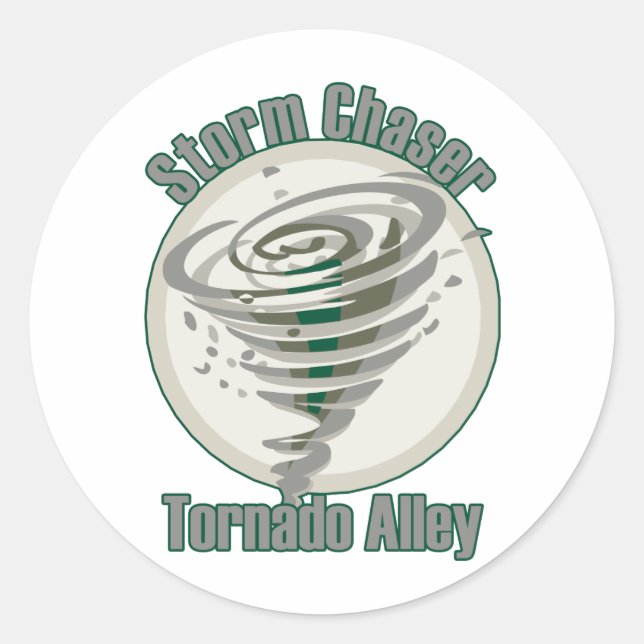 Sticker Rond Tornado Alley (Devant)