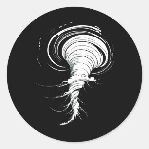 Sticker Rond Tornado Costume Twister Storm Halloween Enfants Ga