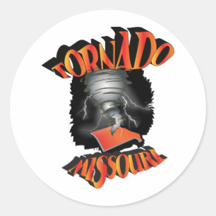 Sticker Rond Tornado Missouri