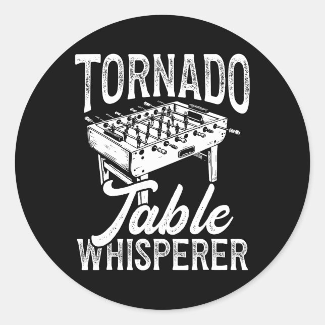 Sticker Rond Tornado Table Whisperer Foosll  (Devant)