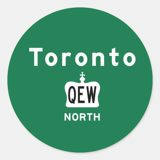 Sticker Rond Toronto QEW (Devant)