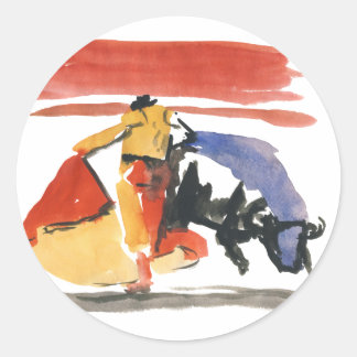 Sticker Rond torro & torrero
