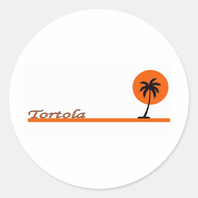 Sticker Rond Tortola (Devant)