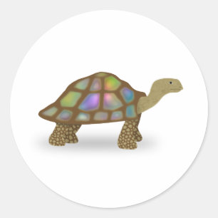 Sticker Rond Tortue