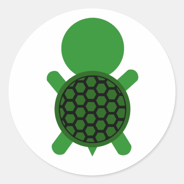 Sticker Rond Tortue (Devant)