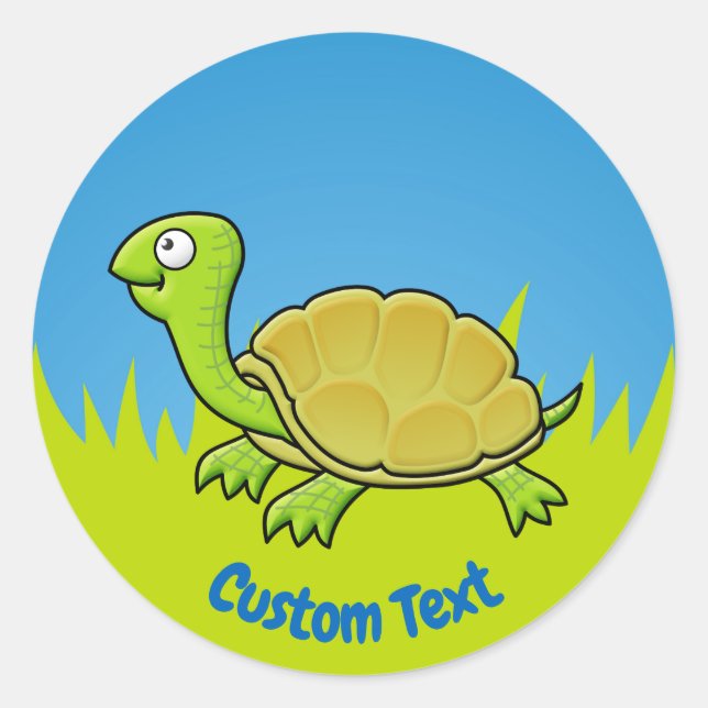Sticker Rond Tortue (Devant)