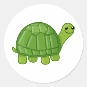 Sticker Rond Tortue mûre