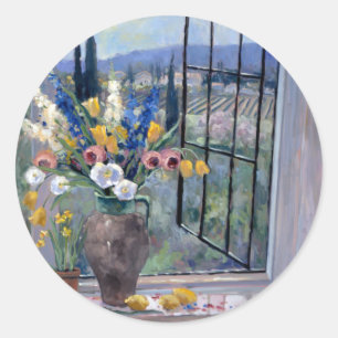 Sticker Rond Toscane Hillside II