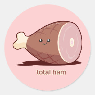 Sticker Rond Total du jambon